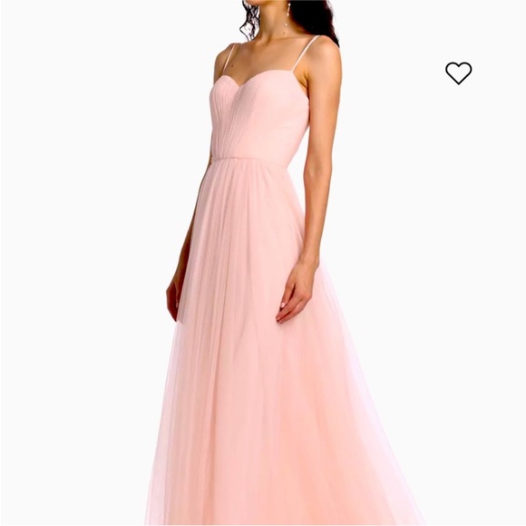 Vera Wang Vernen Sleeveless Pleated Gown - Picture 2 of 6